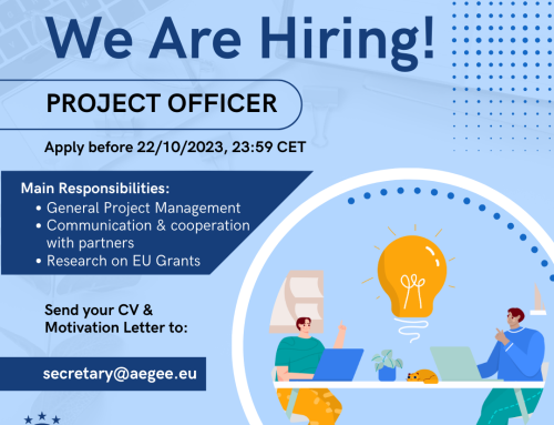 WE ARE HIRING! OPEN POSITION: PROJECT OFFICER