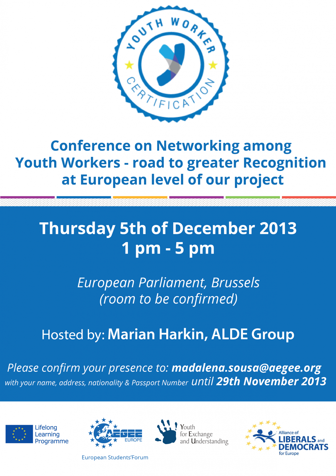 Event Invitation Conference on Networking among Youth Workers road